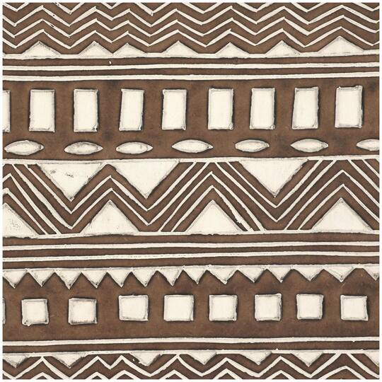 48" x 16" Brown Wood Handmade Intricately Carved Tribal Wall Décor